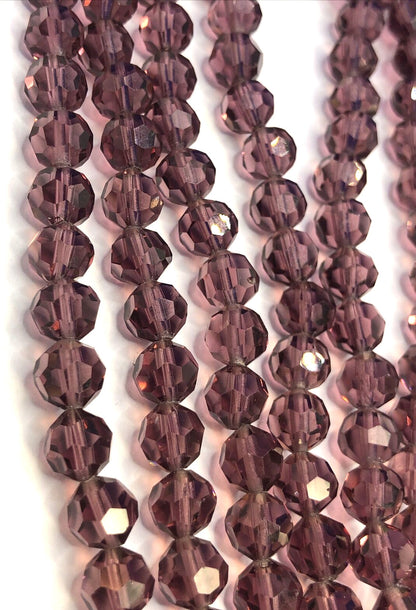 Vintage Art Deco 4-Strand Black Onyx Jet Amethyst Beaded Statement Necklace
