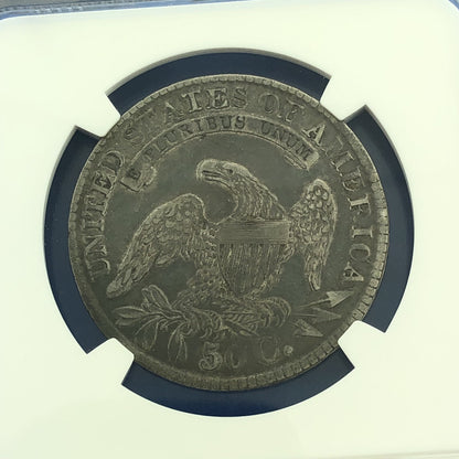 1829/1827 Capped Bust Silver Half Dollar 50c Overdate NGC VF35 O-101a Coin