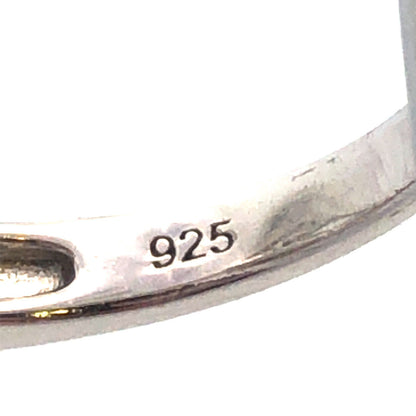 925 Sterling Silver Cubic Zirconia CZ Round 3D Swirl Swag Statement Ring