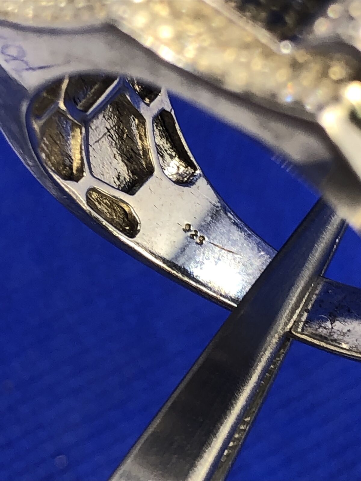 Designer 925 Sterling Silver Black White Pave Diamond Unisex Modernist Dome Ring