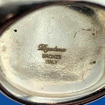 Mia Fiore Dyadema Italy Sterling Silver Lira Replica Statement Dome Ring