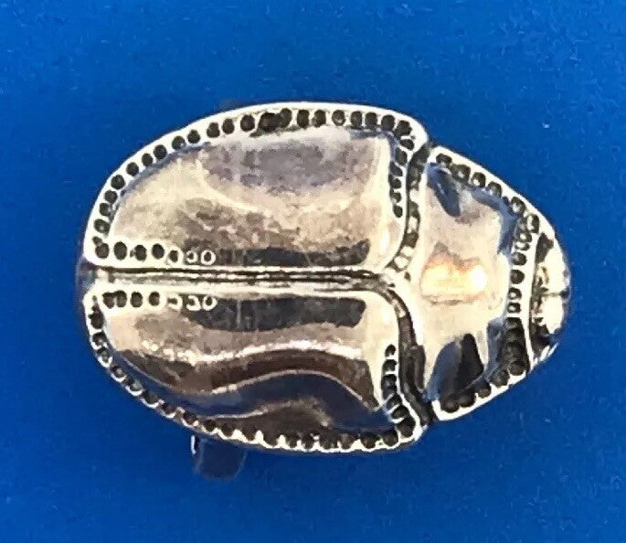 Mignon Faget Sterling Silver 925 Retired Scarab Collection Belt Buckle