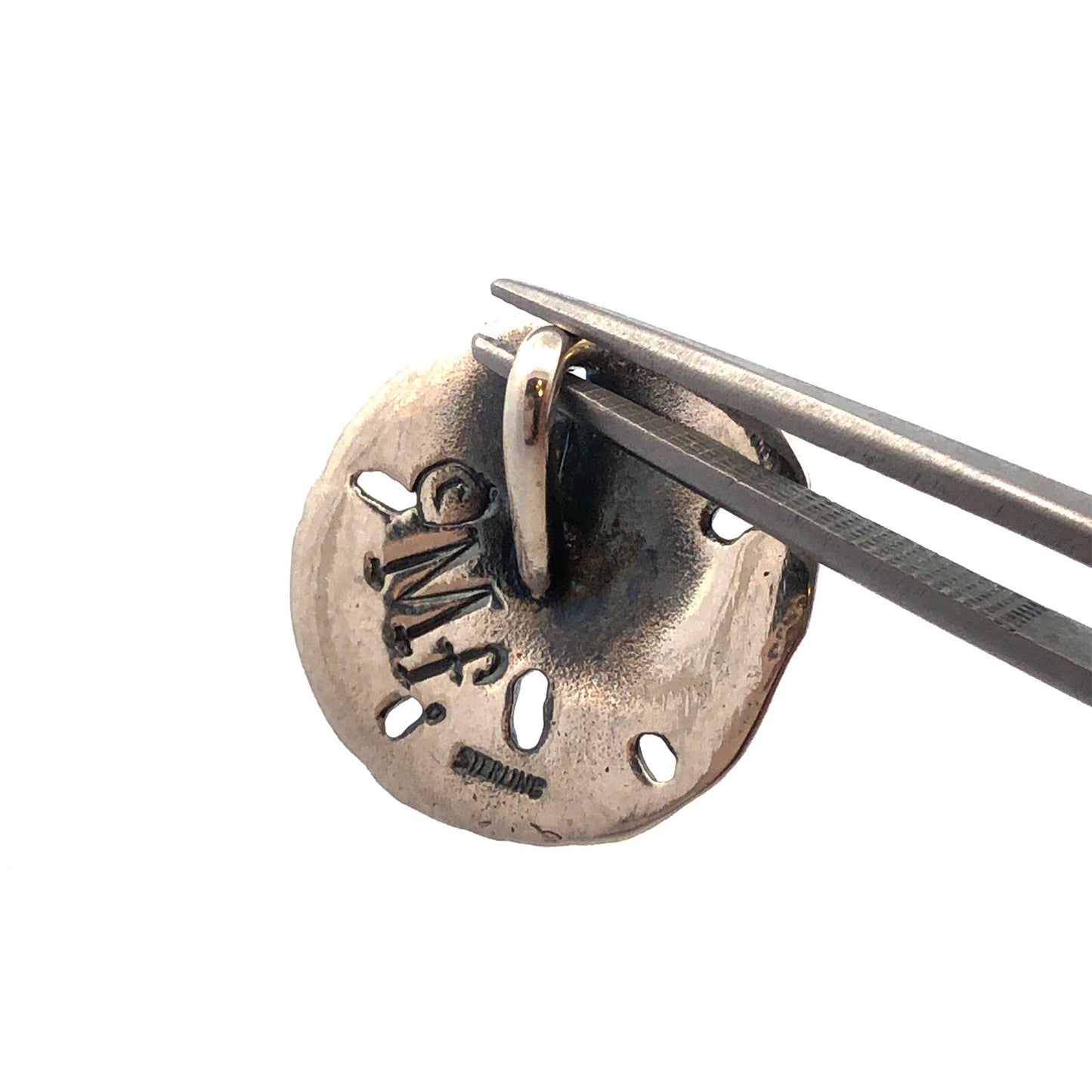 Designer Mignon Faget 925 Sterling Silver Sea Collection Sand Dollar Pendant