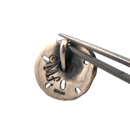 Designer Mignon Faget 925 Sterling Silver Sea Collection Sand Dollar Pendant