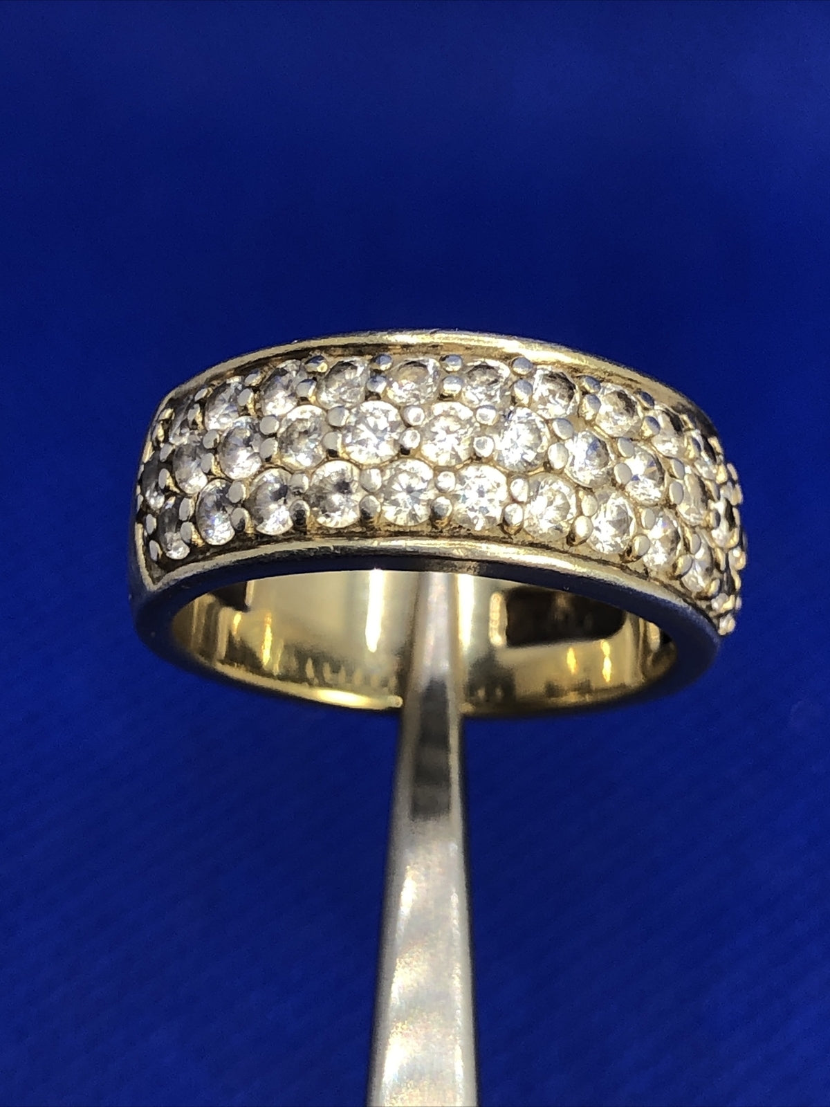 Sterling Silver Cubic Zirconia CZ Anniversary Eternity Wedding Band 925