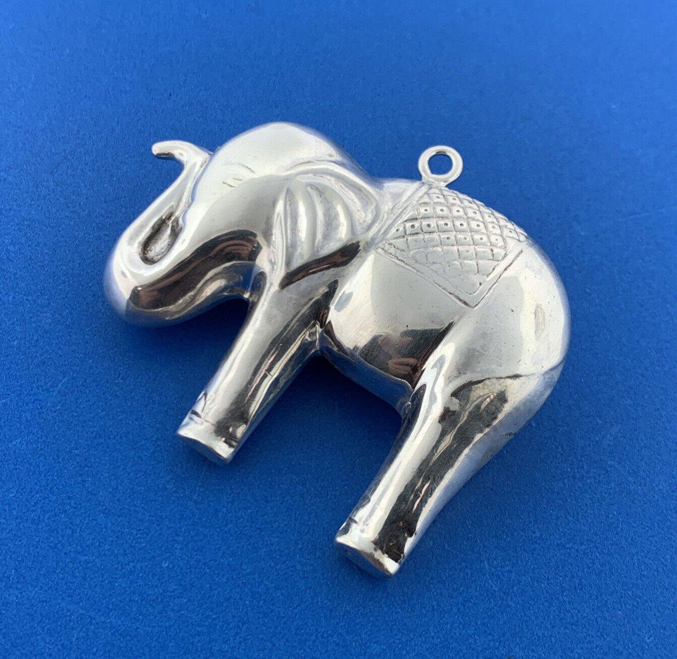 Stunning Sterling Silver 925 Elephant Animal Holiday Ornament