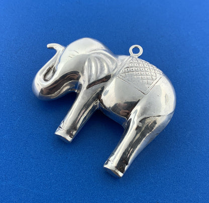 Stunning Sterling Silver 925 Elephant Animal Holiday Ornament