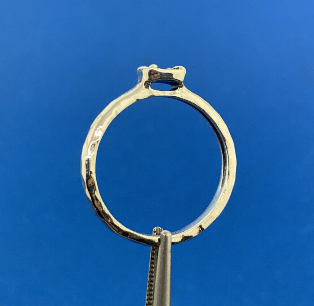 Silpada 925 Sterling Silver Sandollar Hammered Band Stackable Ring