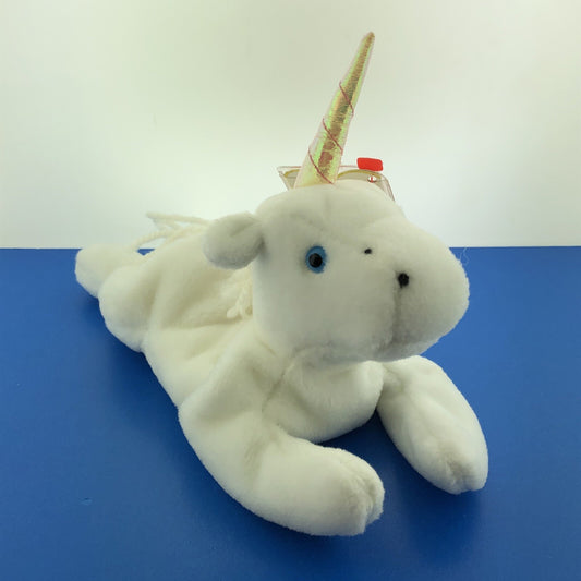 1994 TY Beanie Baby Mystic The Unicorn Mint Extra Nostril Tag Errors Rare - 4007