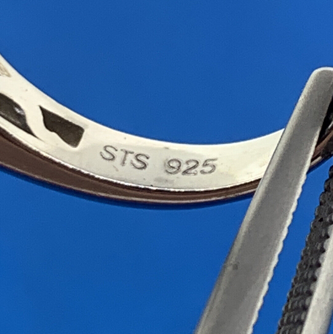 Chuck Clemency STS Sterling Silver 925 Brilliant Green Quartz Cocktail Ring