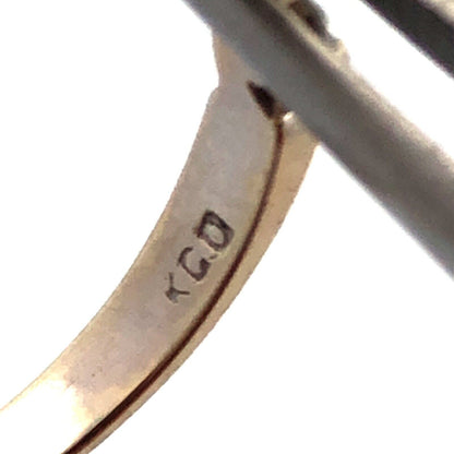 Designer KCO 14K White Gold Round Diamond Wave Wedding Anniversary Band Ring