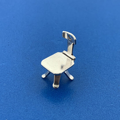 Sterling Silver 925 Office Teacher Secretarial Chair Bracelet Pendant Charm