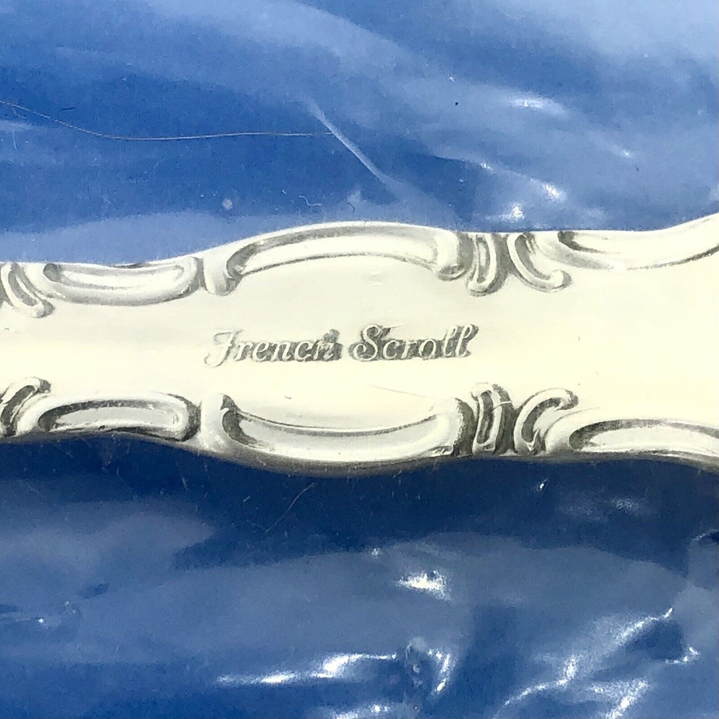 Sterling Silver Flatware Alvin French Scroll Cream Soup Spoon New