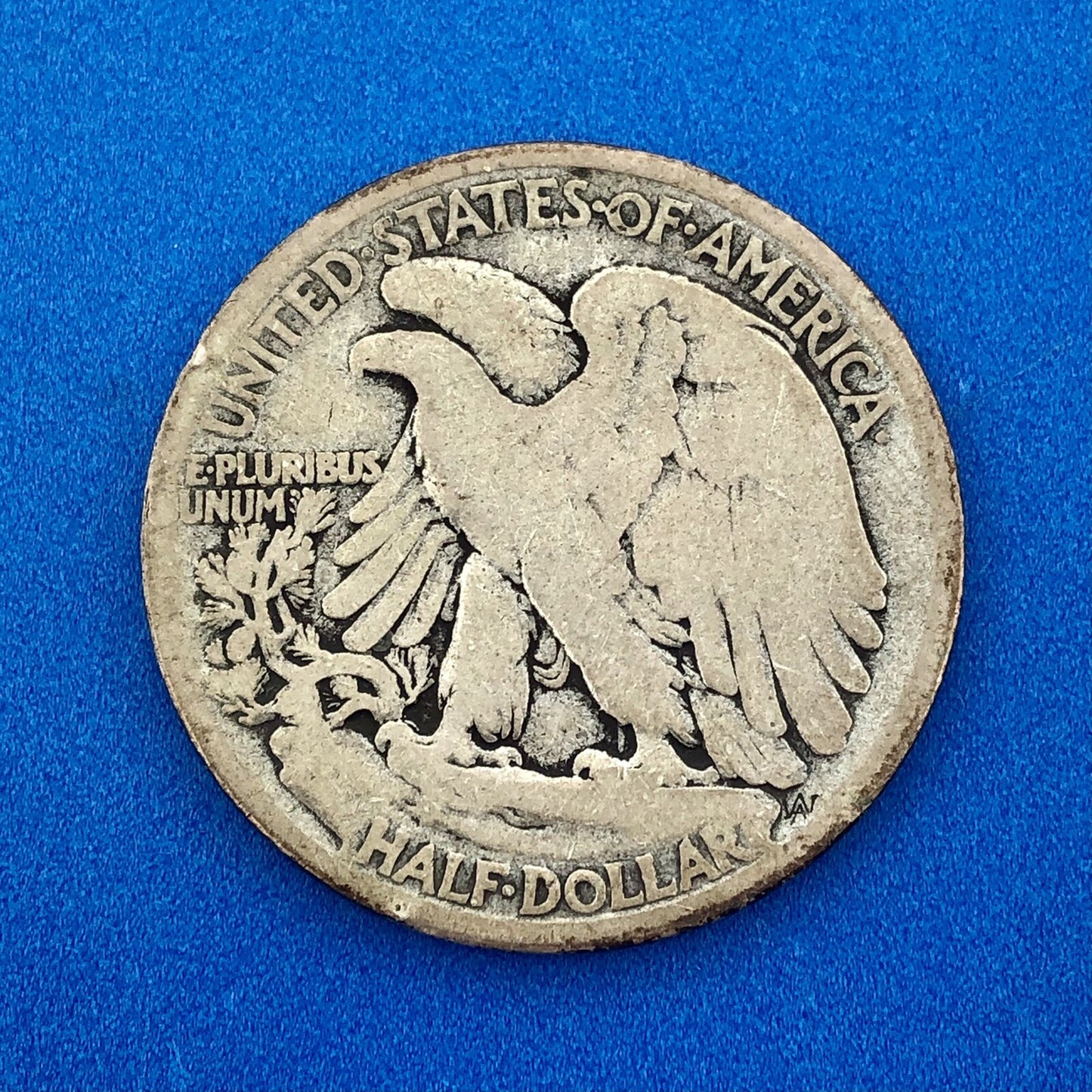 1917 D Obverse Walking Liberty Silver Half Dollar 50c Key Date Denver Coin