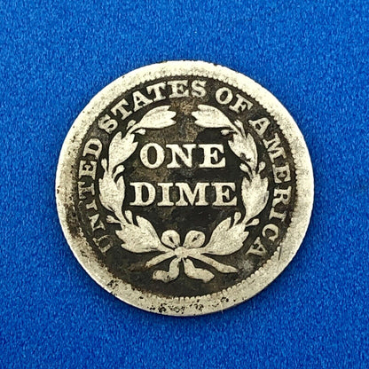 1854 P Seated Liberty Dime Variety 3 Arrows Better Key Philadelphia Type Coin