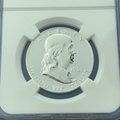 1963 Franklin Silver Proof Half Dollar 50c $.50 Better Key Philadelphia NGC PF67