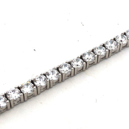 Designer ATR 925 Sterling Silver Round Cubic Zirconia Tennis Bracelet