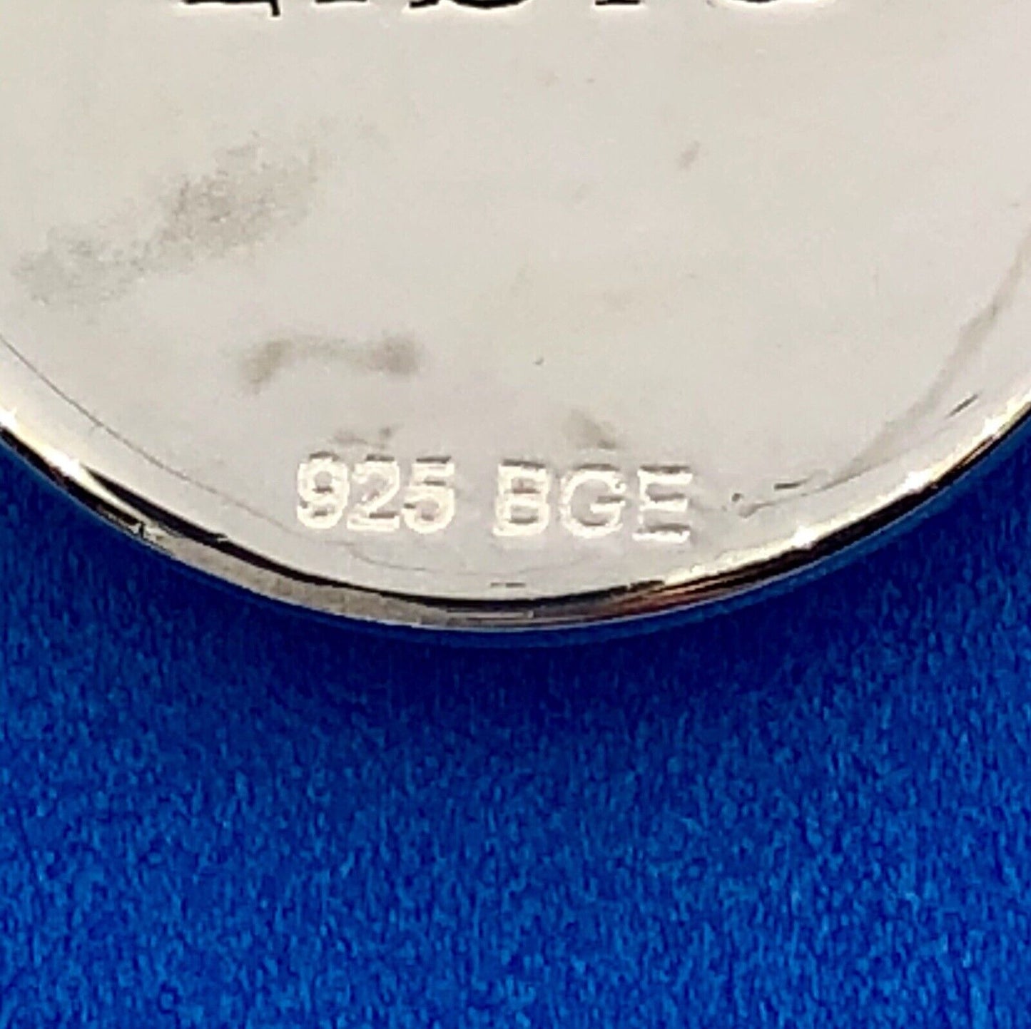 BGE Sterling Silver 925 Blue Enamel Cubic Zirconia LIBRA Constellation Necklace