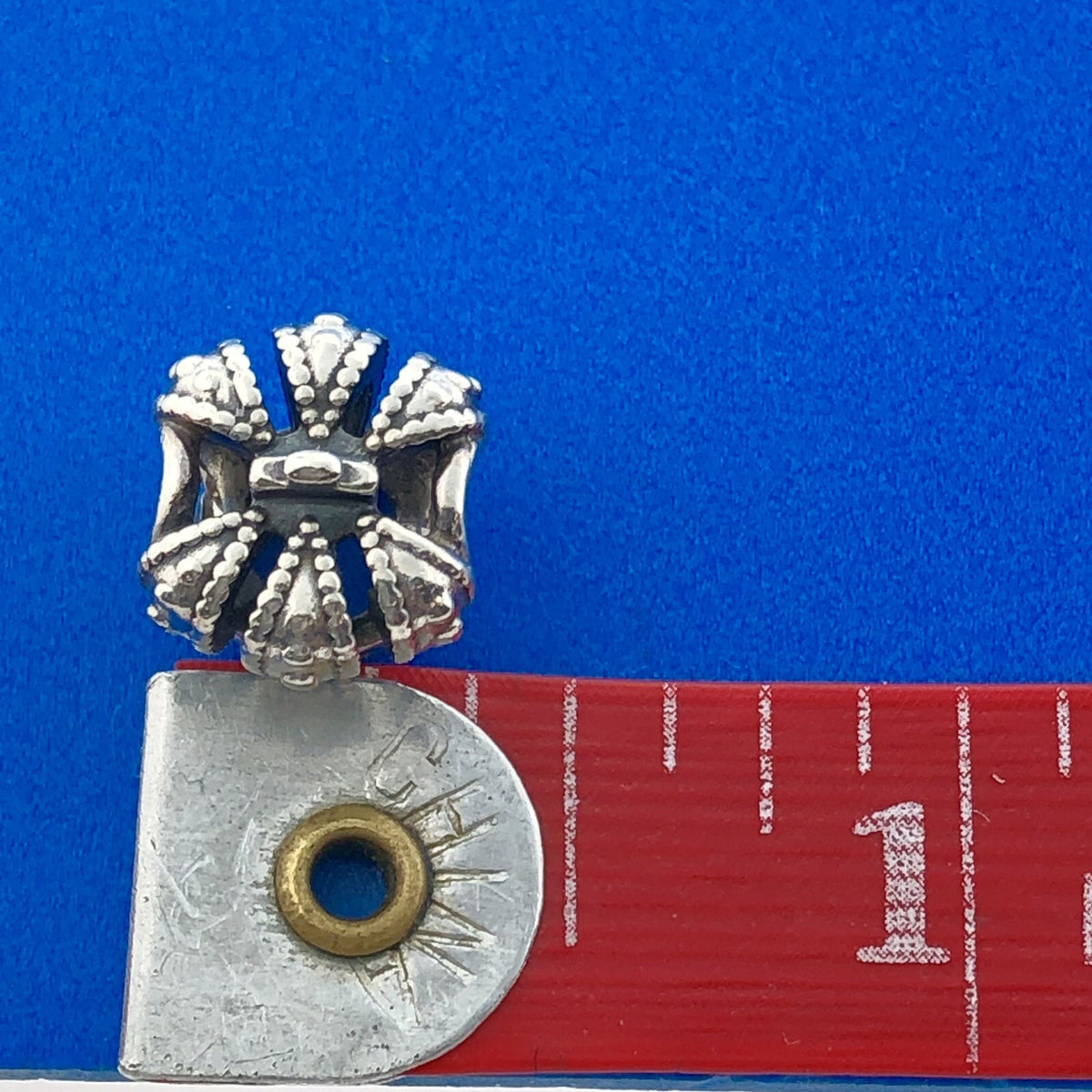 Stunning Sterling Silver 925 Retro Heraldic 6 Arch Royal Crown Charm