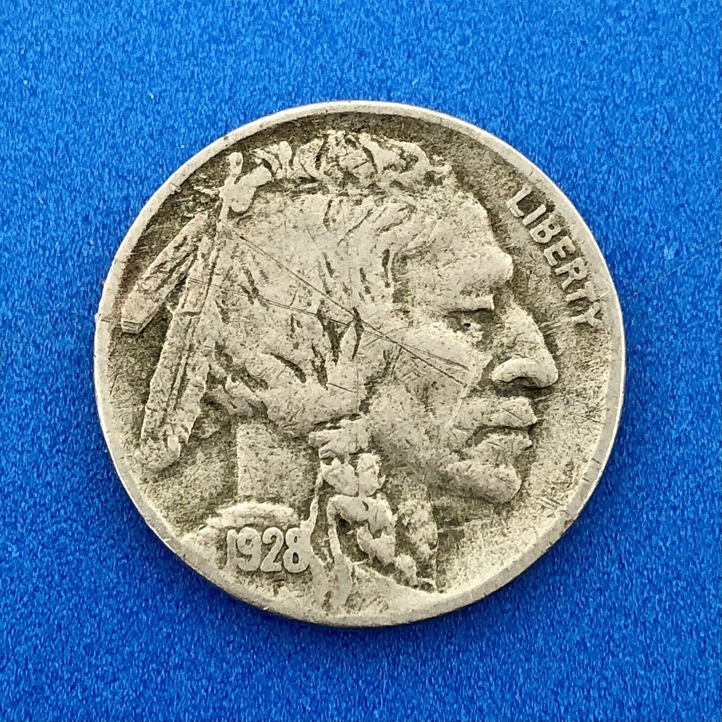 1928 S Indian Head Buffalo Nickel Better Key Scarce San Francisco Mint Coin