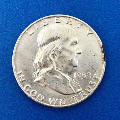 1952 D Franklin Silver Half Dollar Better Key Rare Denver Mint Coin