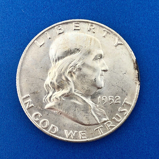 1952 D Franklin Silver Half Dollar Better Key Rare Denver Mint Coin