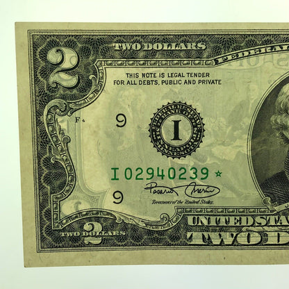 2003 Series $2 Federal Reserve Minneapolis Star Note Fort Worth FR 1937I*