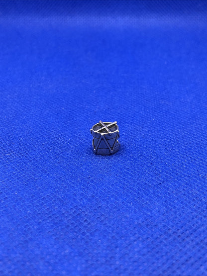 Authentic KALIA 925 Sterling Silver Drum Instrument Slide Bracelet Charm