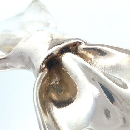 Vintage 925 Sterling Silver Bow Statement Pin Combination Brooch Pendant