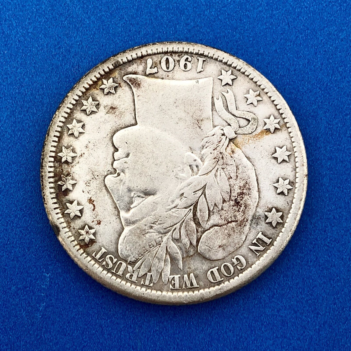 1907 O Silver Barber Half Dollar Better Key Date New Orleans Coin Rare Scarce