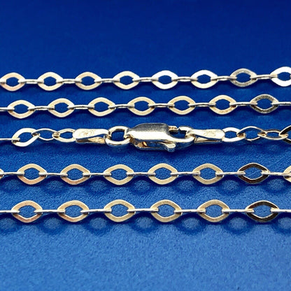 Designer Milor Italy 925 Sterling Silver Fancy Oval Link Chain Necklace