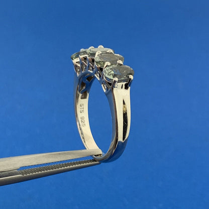 Chuck Clemency STS Sterling Silver 925 Brilliant Green Quartz Cocktail Ring