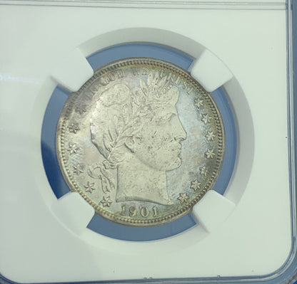 1901 P Proof Silver Barber Half Dollar $.50 NGC PF64