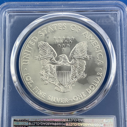 2017 $1 American Silver Eagle 1 oz 999 Fine Silver PCGS MS70 First Strike Coin