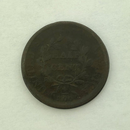 1808 Draped Bust Half Cent 1/2c Better Philadelphia Early American Copper Coin