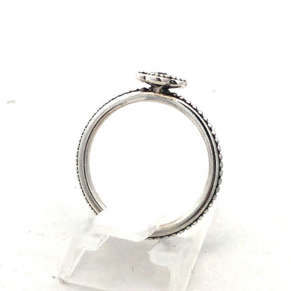 Authentic PANDORA Sterling Silver Pink CZ Retired Oriental Bloom 191001PCZ Ring