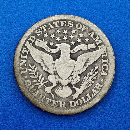 1912 P Silver Barber Quarter Better Key Date Philadelphia Coin Rare Scarce