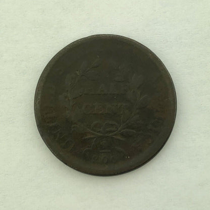 1808 Draped Bust Half Cent 1/2c Better Philadelphia Early American Copper Coin