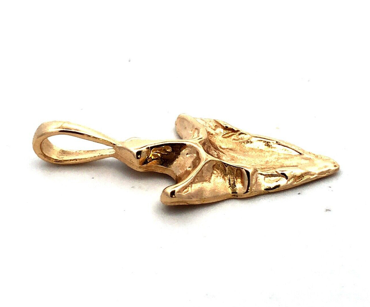 Estate 14K Yellow Gold Arrow Head Pendant