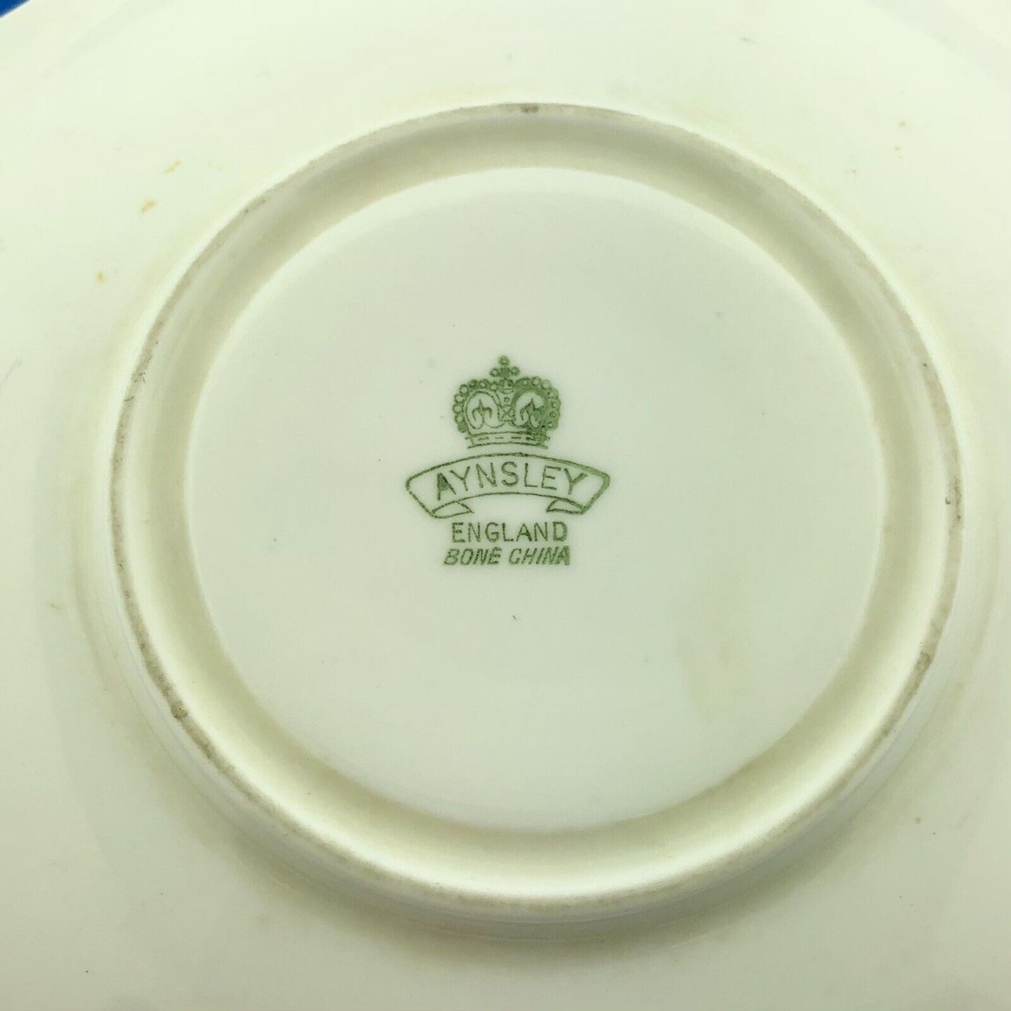 Aynsley English Bone China Cobalt Blue Gold Floral Vine Star Design Cup/Saucer