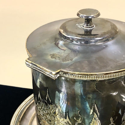 Victorian Henry Wilkinson Sheffield Silverplate Ornate Tea Biscuit Caddy