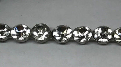 Dramatic Vintage Runway Silver Tone Rhinestone Triangle Scarf Belt Slide Buckle