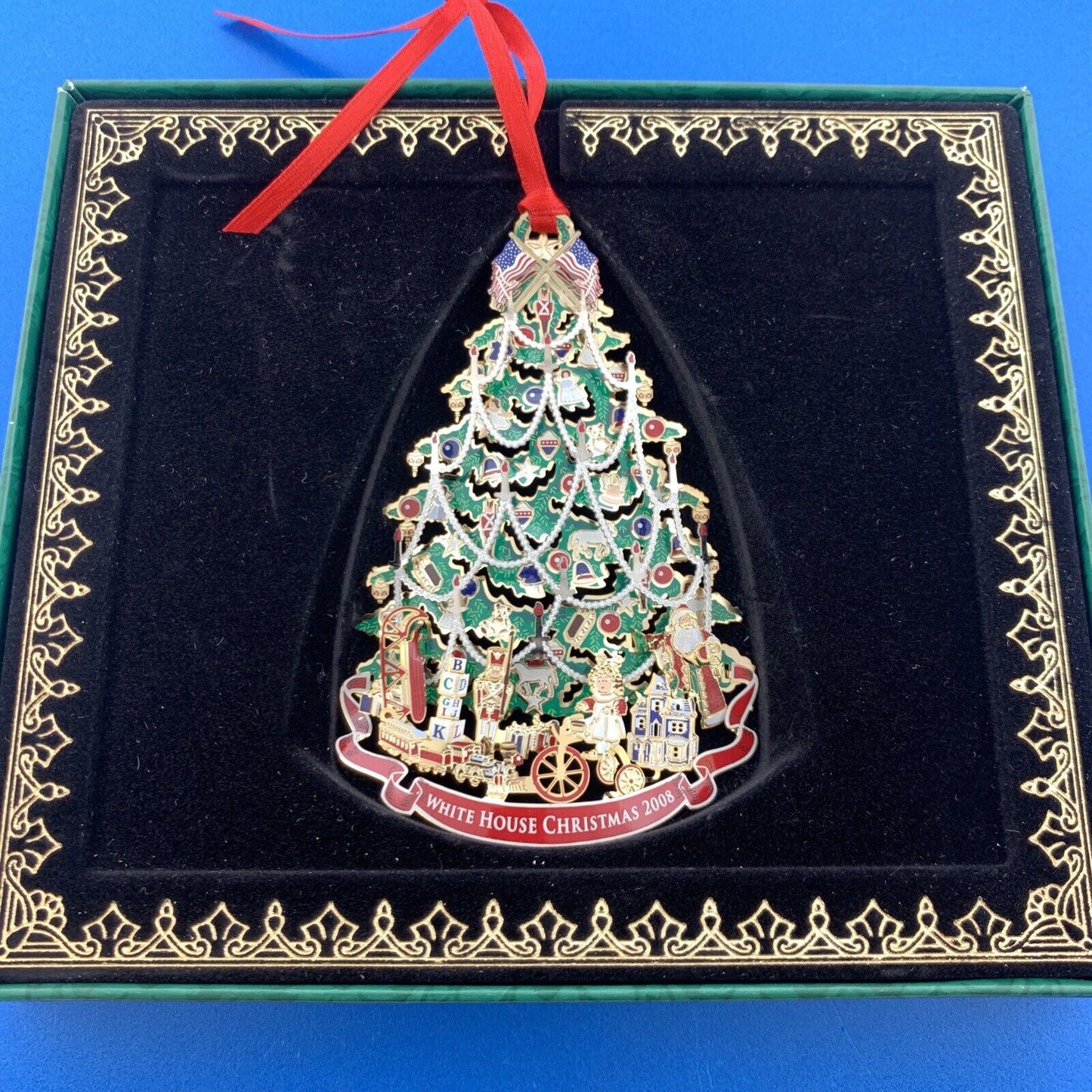 2008 White House Historical Association Harrison Era Tree Christmas Ornament