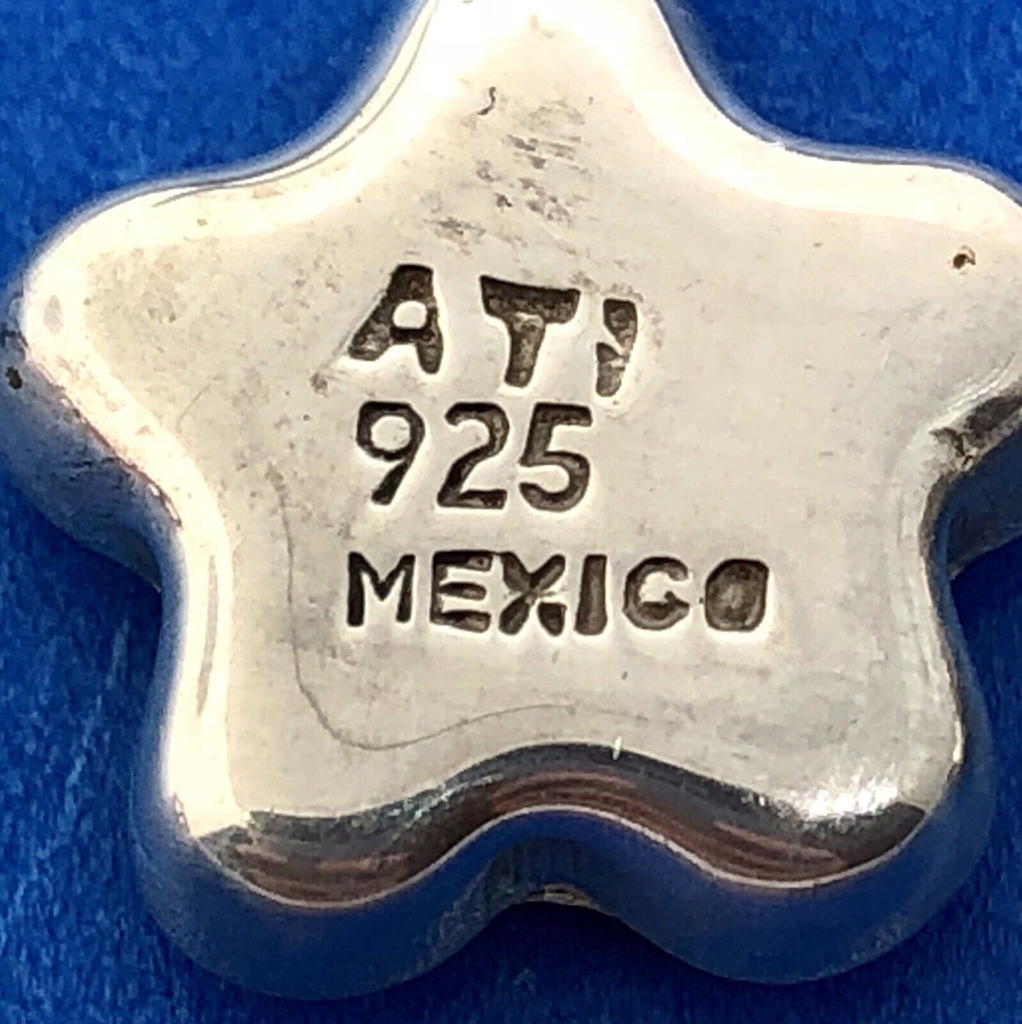 Designer ATI Mexico Sterling Silver 925 Amber Fossil Floral Drop Earrings