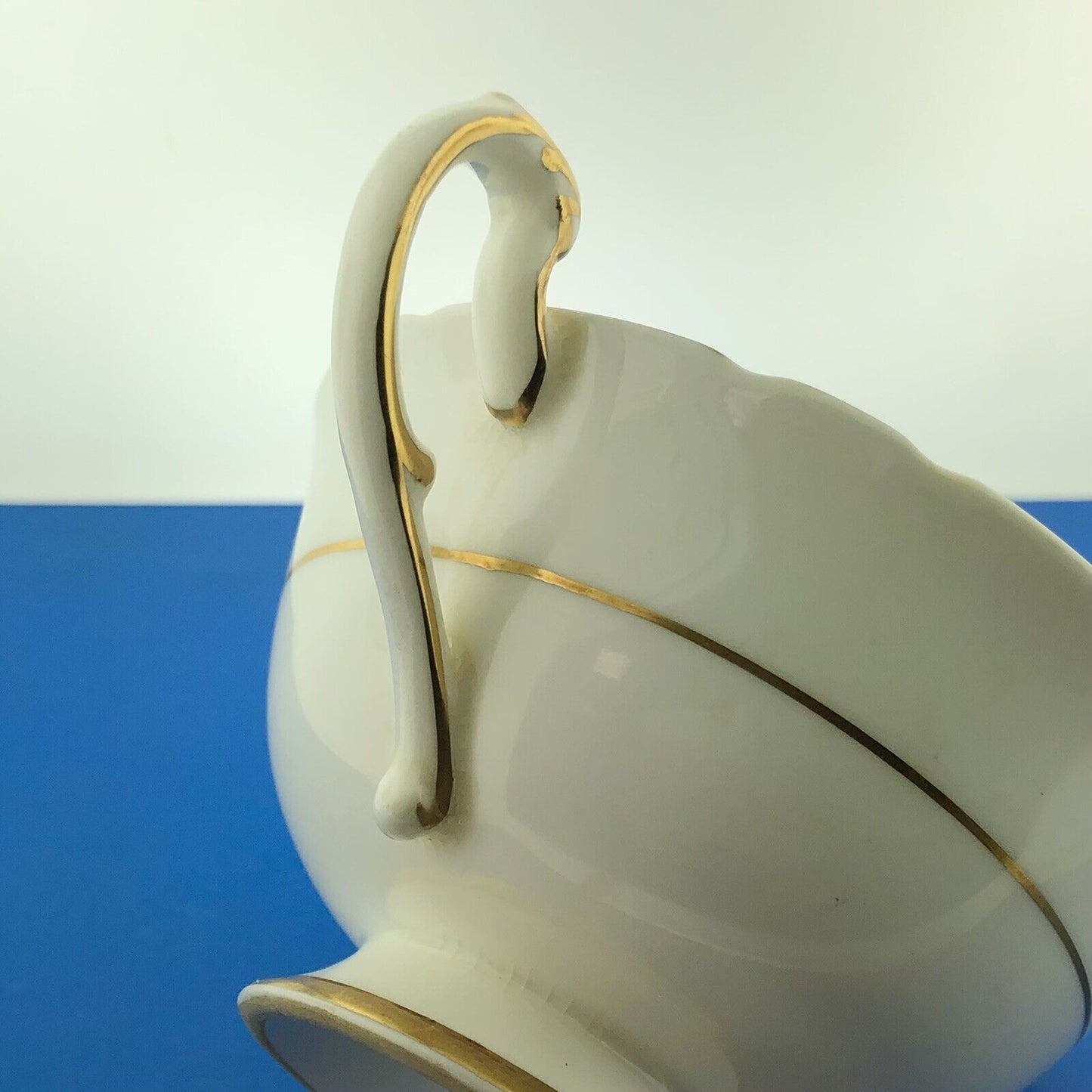 Paragon By Appointment English Bone Burgundy Gold Floral Tea Cup/Saucer
