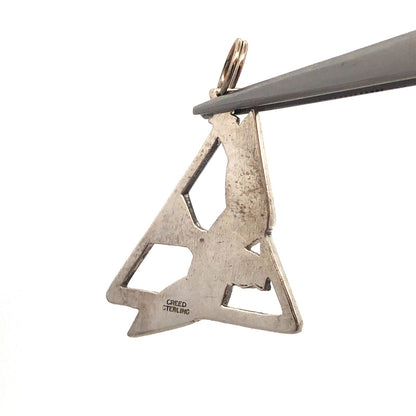 Designer Creed 925 Sterling Silver Peace Dove Holy Trinity Religious Pendant