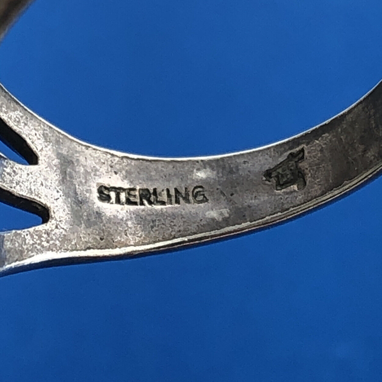 Bell Trading Post Native American Sterling Silver 925 Turquoise Elongated Ring