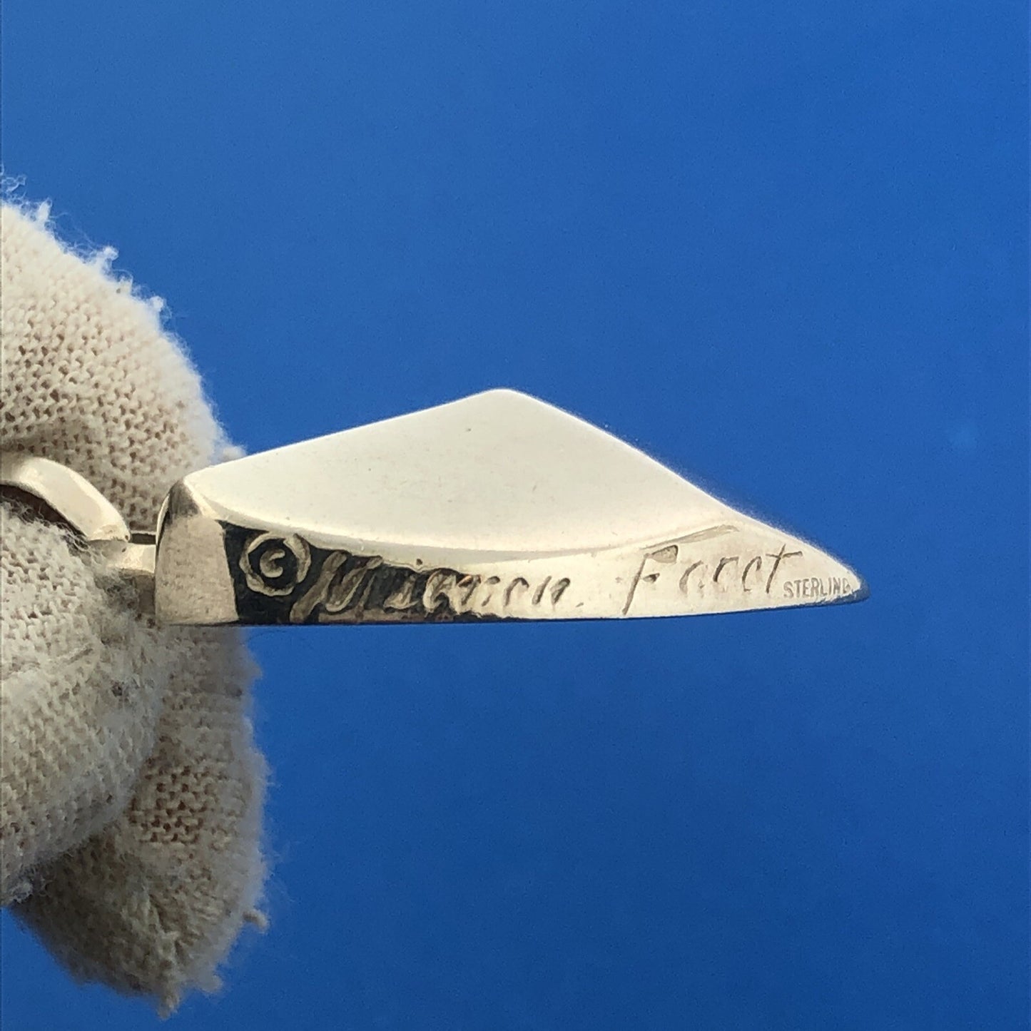 Retired Mignon Faget 925 Sterling Silver Limited Valentine's 3D Heart Necklace