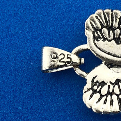 Retro Sterling Silver 925 Angel Wings Guardian Protector Charm Pendant