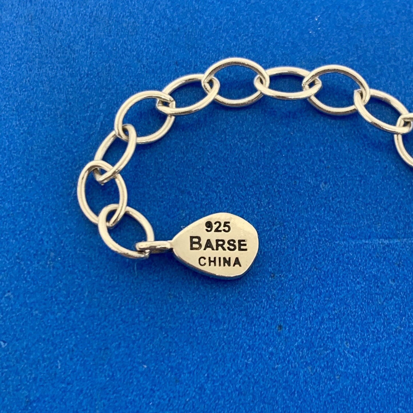 Designer BARSE 925 Sterling Silver Rhodochrosite Beaded Three Strand Necklace